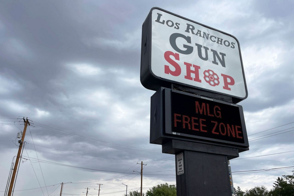 new mexico gun shop sign