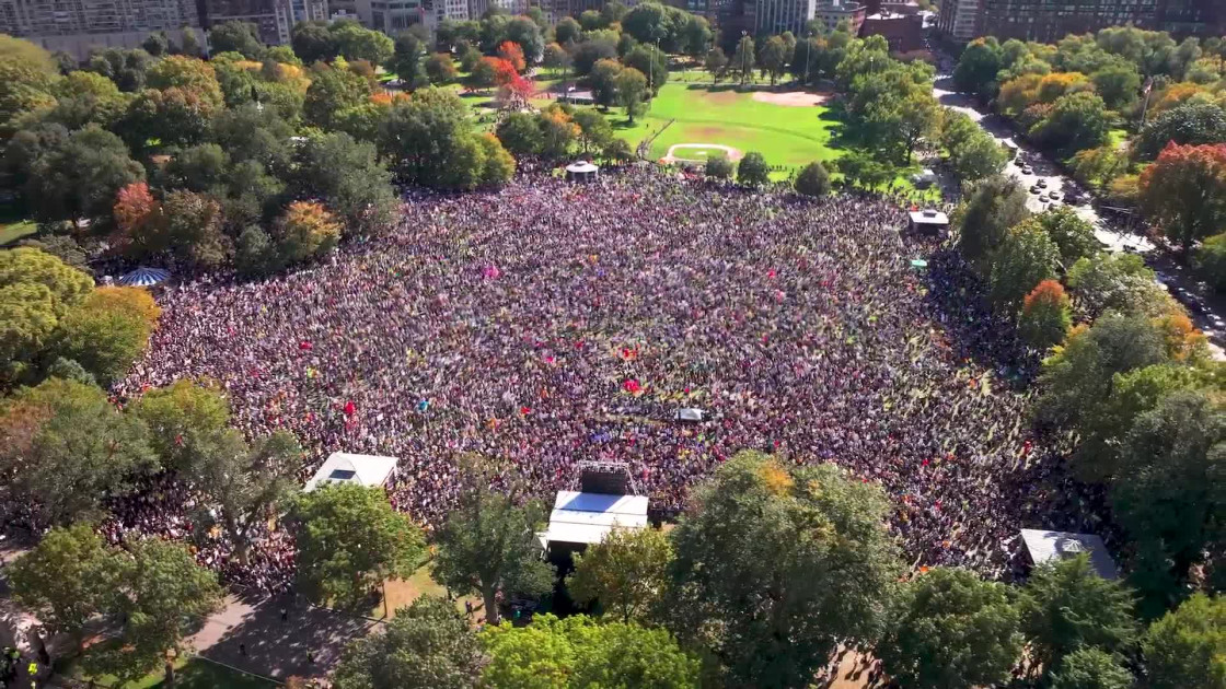 no kings crowd size aerial photography