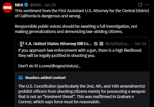 nra x post screenshot