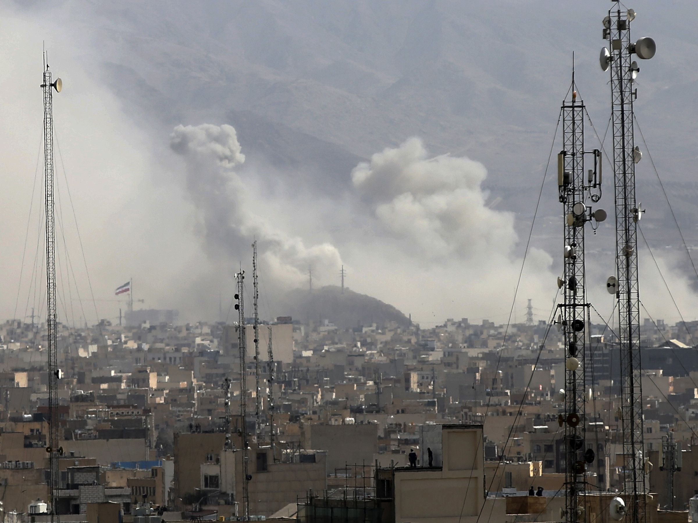 operation epic fury fire and smoke tehran