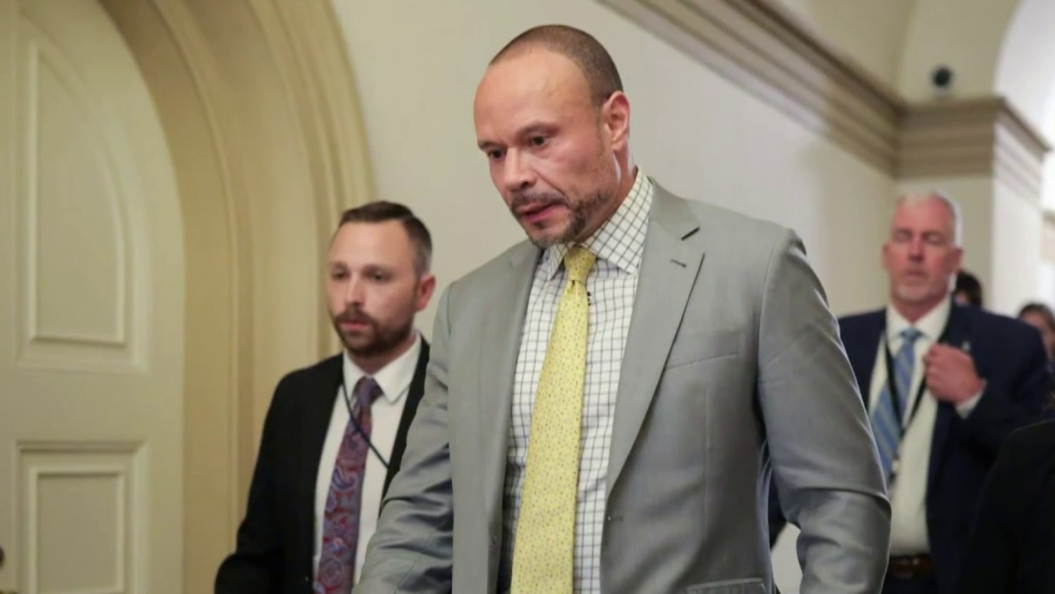 Pam Bondi and Dan Bongino collage