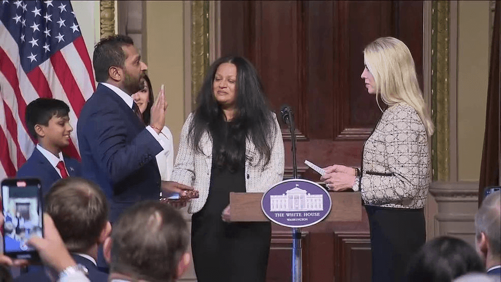 Pam Bondi and FBI Director Kash Patel