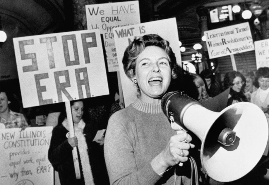Phyllis Schlafly anti-ERA campaign historical photo