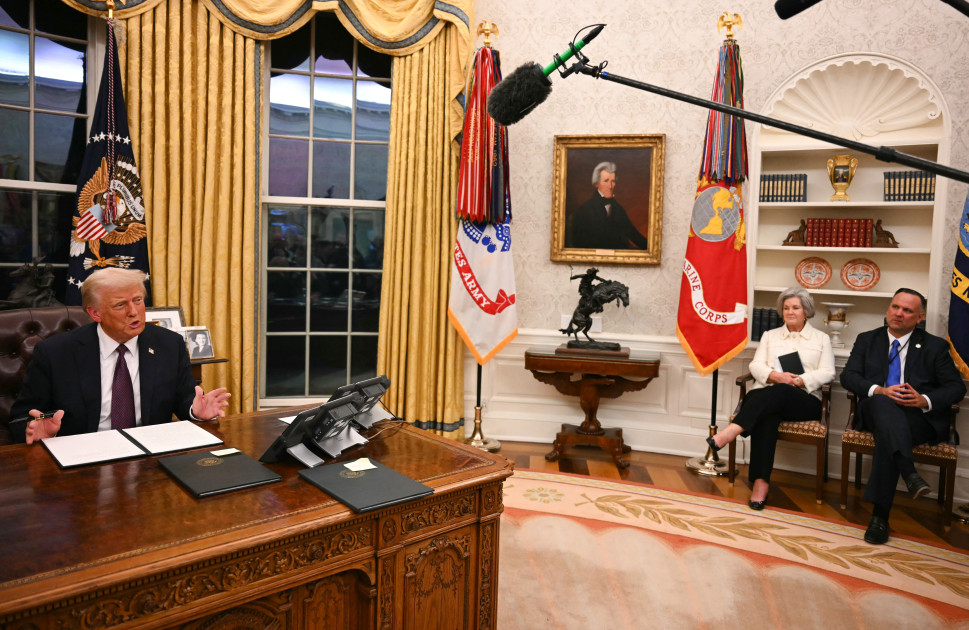 President Donald Trump in the Oval Office