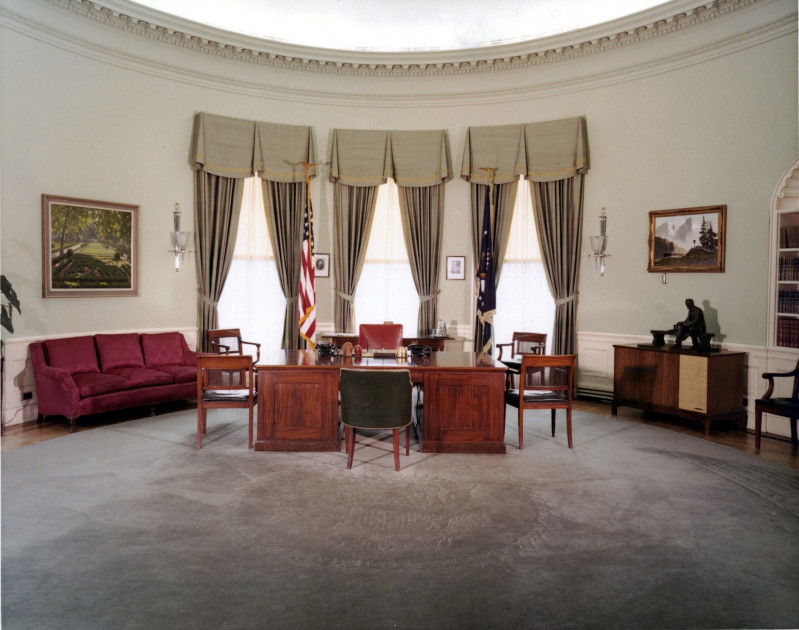 president eisenhower in oval office