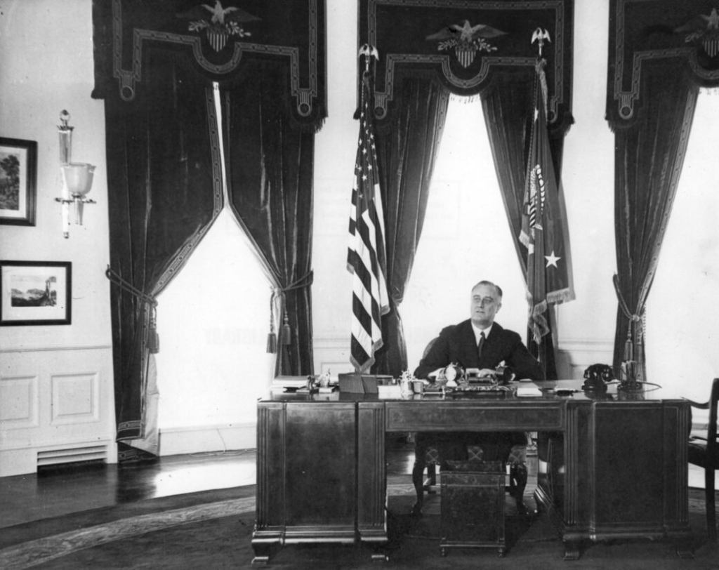 President Roosevelt in the Oval Office