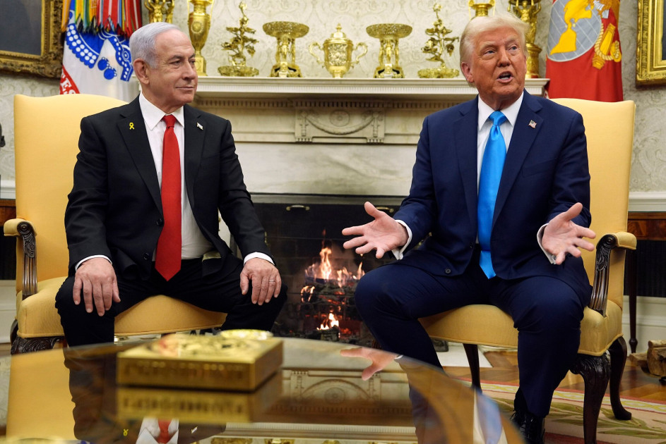 President Trump meeting Benjamin Netanyahu Oval Office