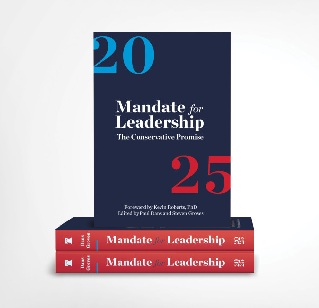 Project 2025 book cover Mandate for Leadership