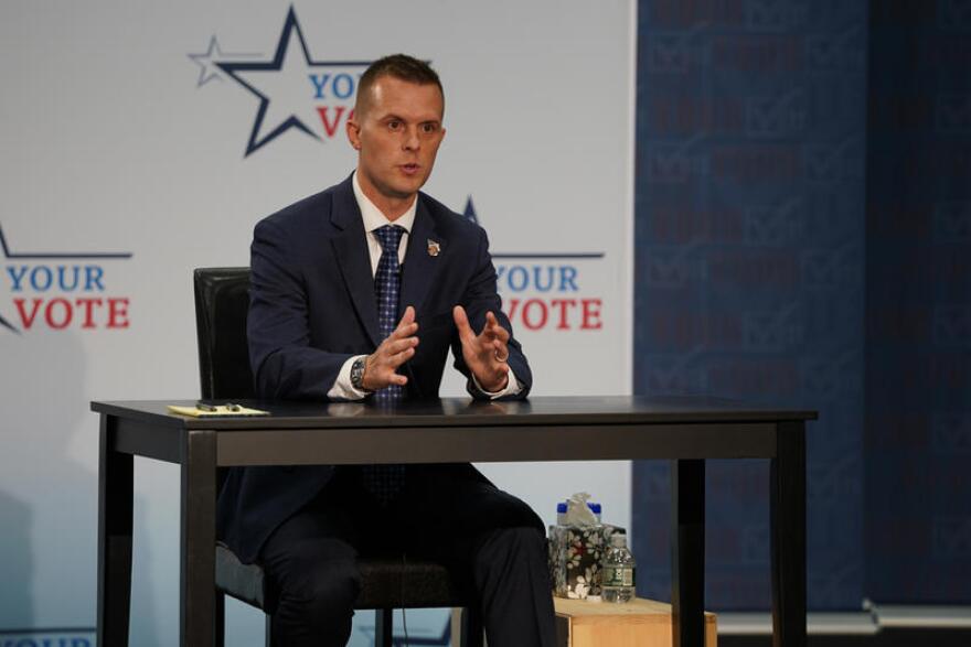 Rep. Jared Golden speaking