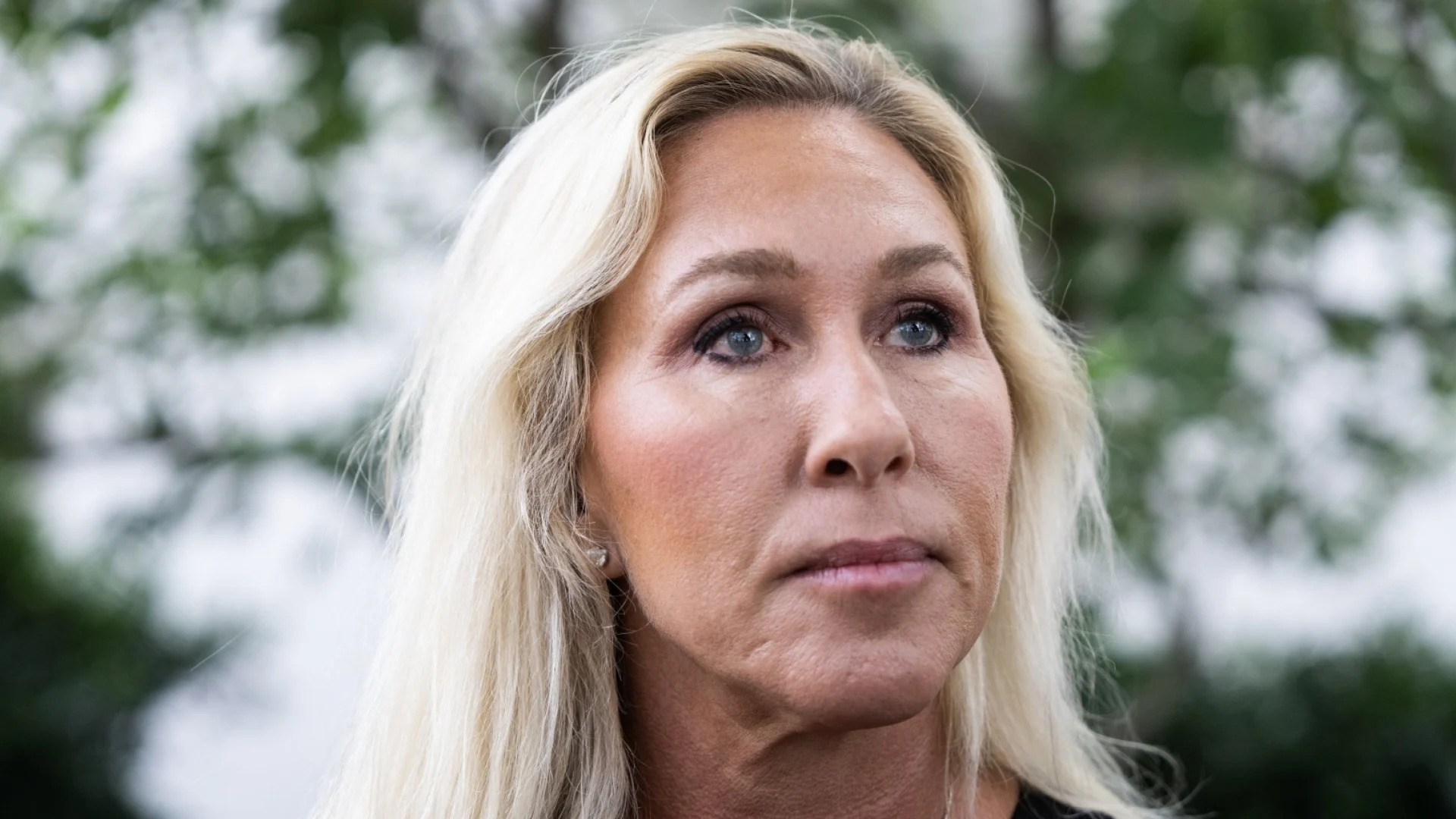 Representative Nancy Mace walking out of meeting wiht epstein victims in tears