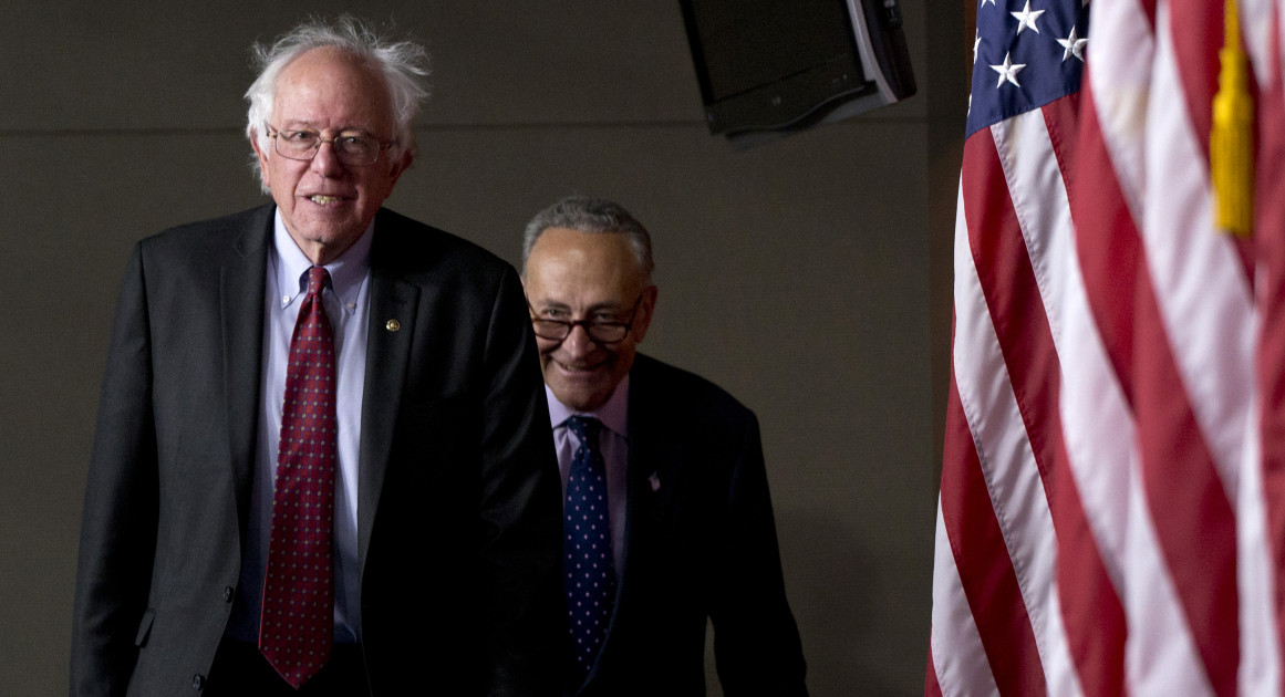 Bernie Sanders Crashes Schumer’s Victory Lap, Exposing a Deep Fracture in the Democratic Party