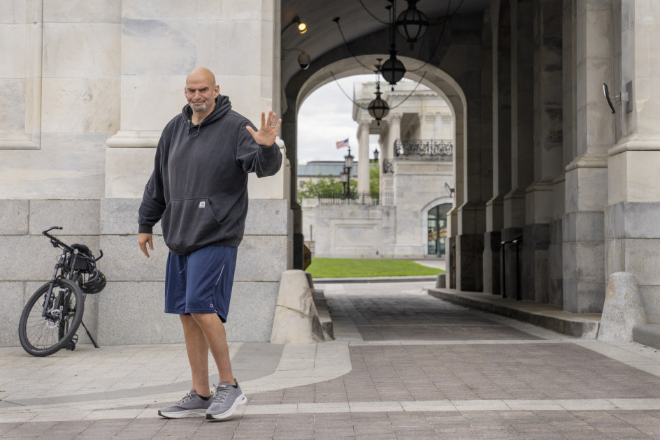Senator John Fetterman casual attire