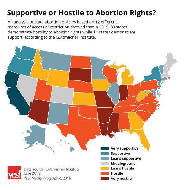 state abortion access map
