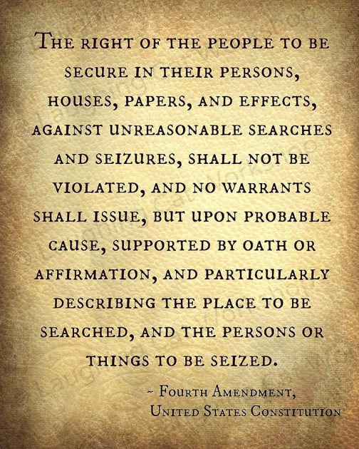 The Fourth Amendment text