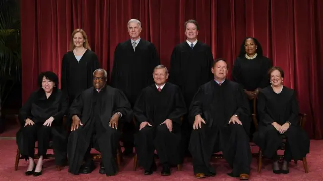 the nine Justices of the Supreme Court 2025