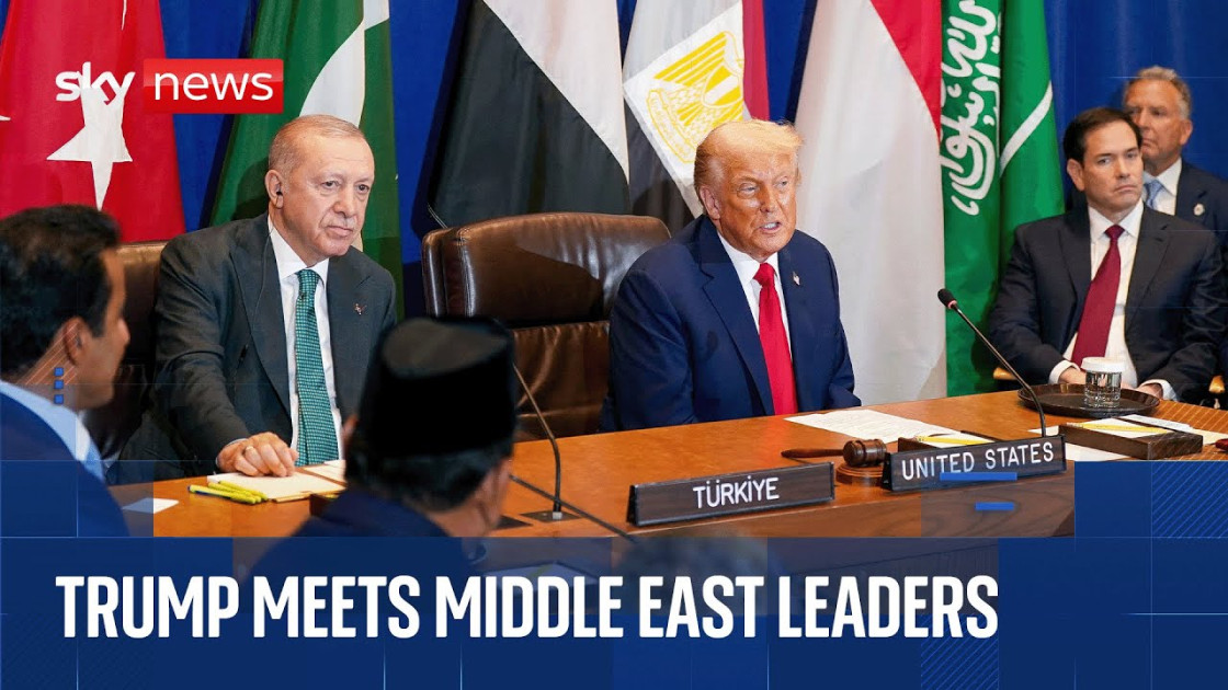 Trump meeting with Middle East leaders peace negotiations