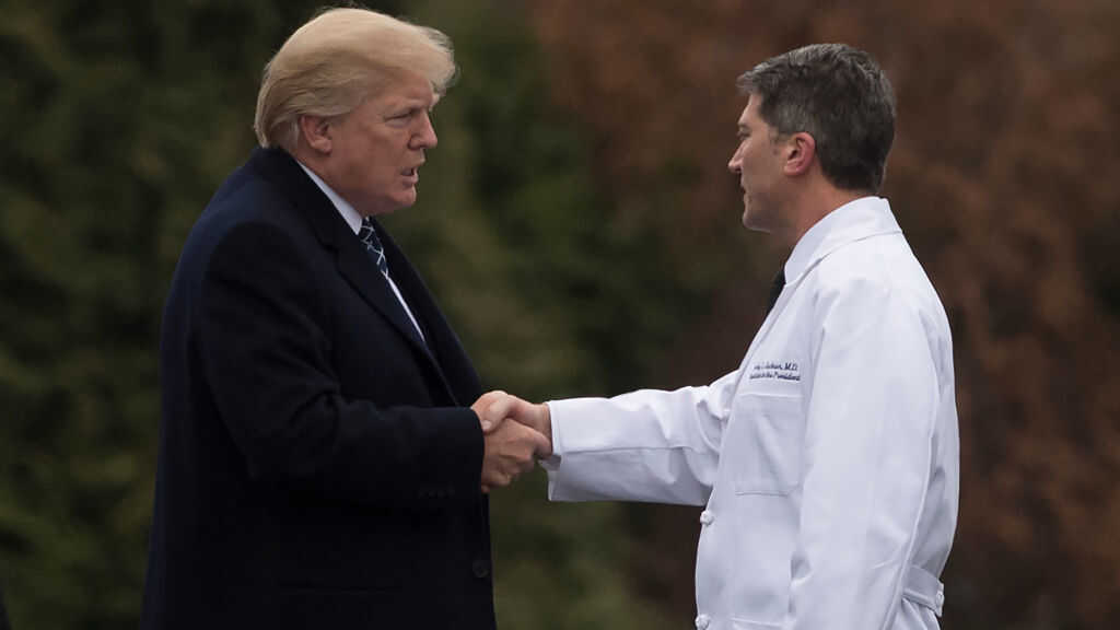 trump shaking doctor's hand