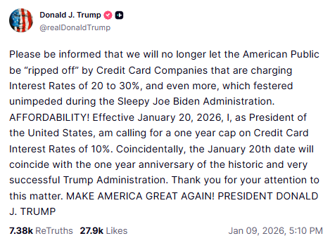 Your Credit Card Rate Just Got Capped at 10%