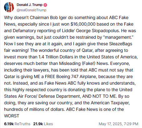 Trump’s Legal Action Against ABC News