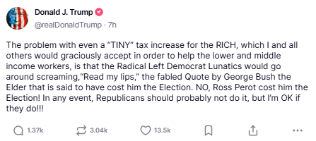 Flipping on Taxes, Trump Tests America’s Founding Principles