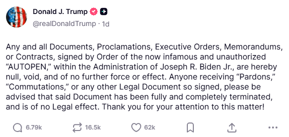 truthsocial screenshot autopen measures