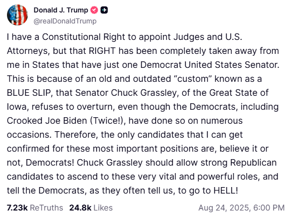 truthsocial screenshot