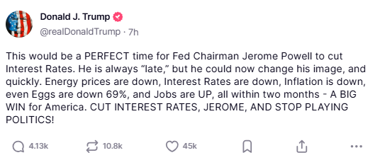 No Rate Cuts Yet: Fed Stays Quiet While Trump Turns Up the Heat
