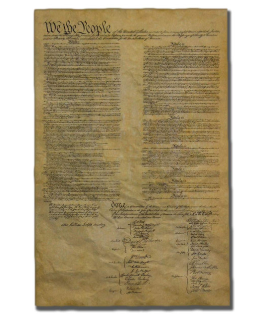 U.S. Constitution Article I parchment