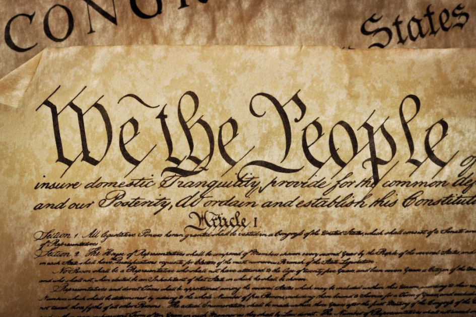 U.S. Constitution We The People document founding