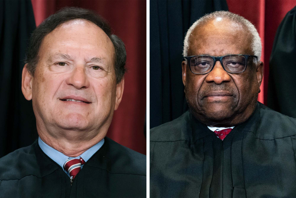 U.S. Supreme Court Justices Clarence Thomas and Samuel Alito