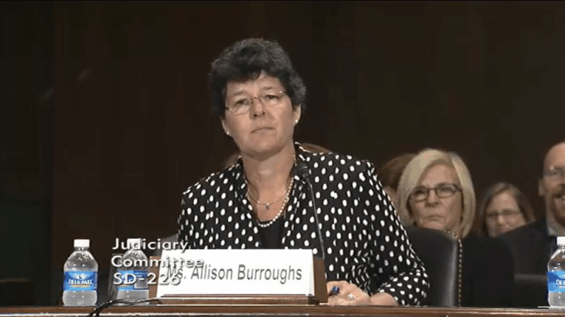 us district judge allison burroughs speaking