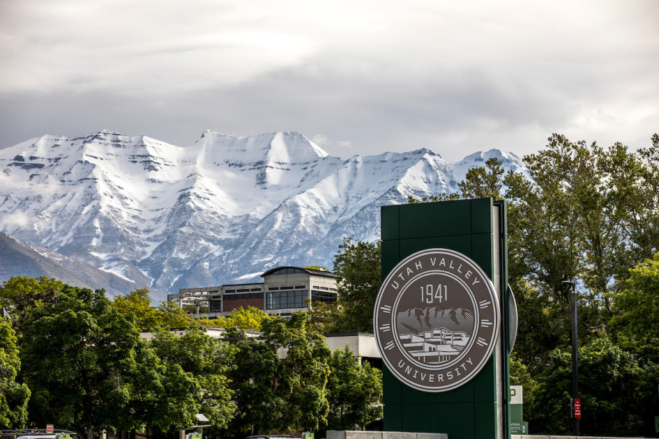 Utah Valley University campus entrance