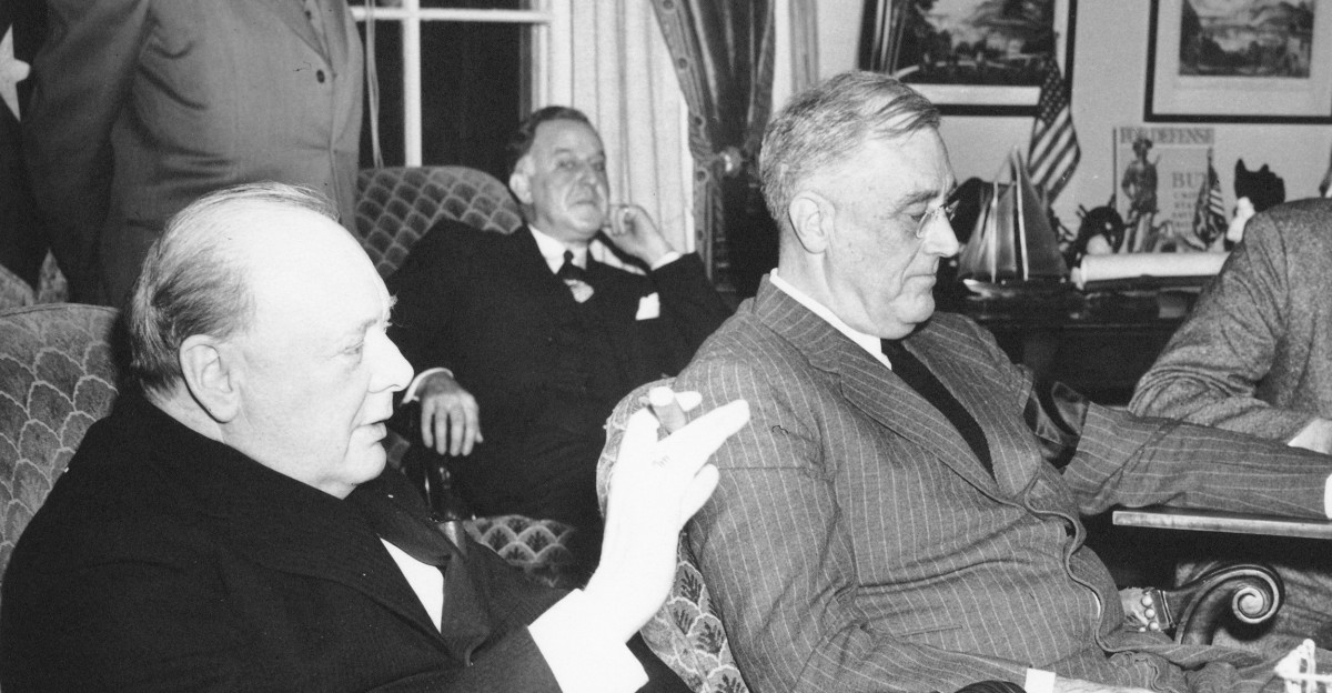 Winston Churchill and FDR White House Christmas 1941