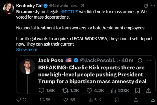 x screenshot of calls for no amnesty