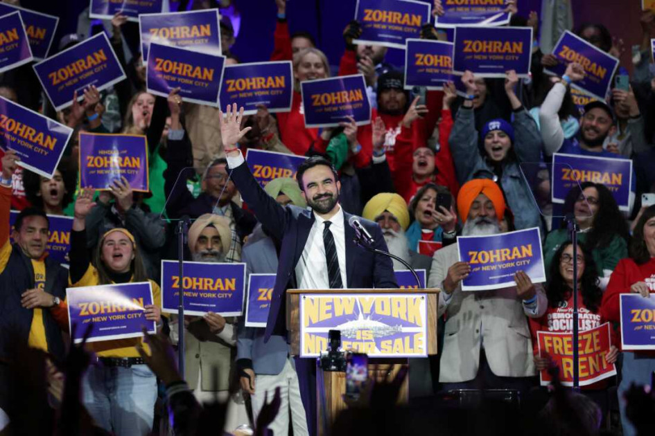 Zohran Mamdani campaign rally