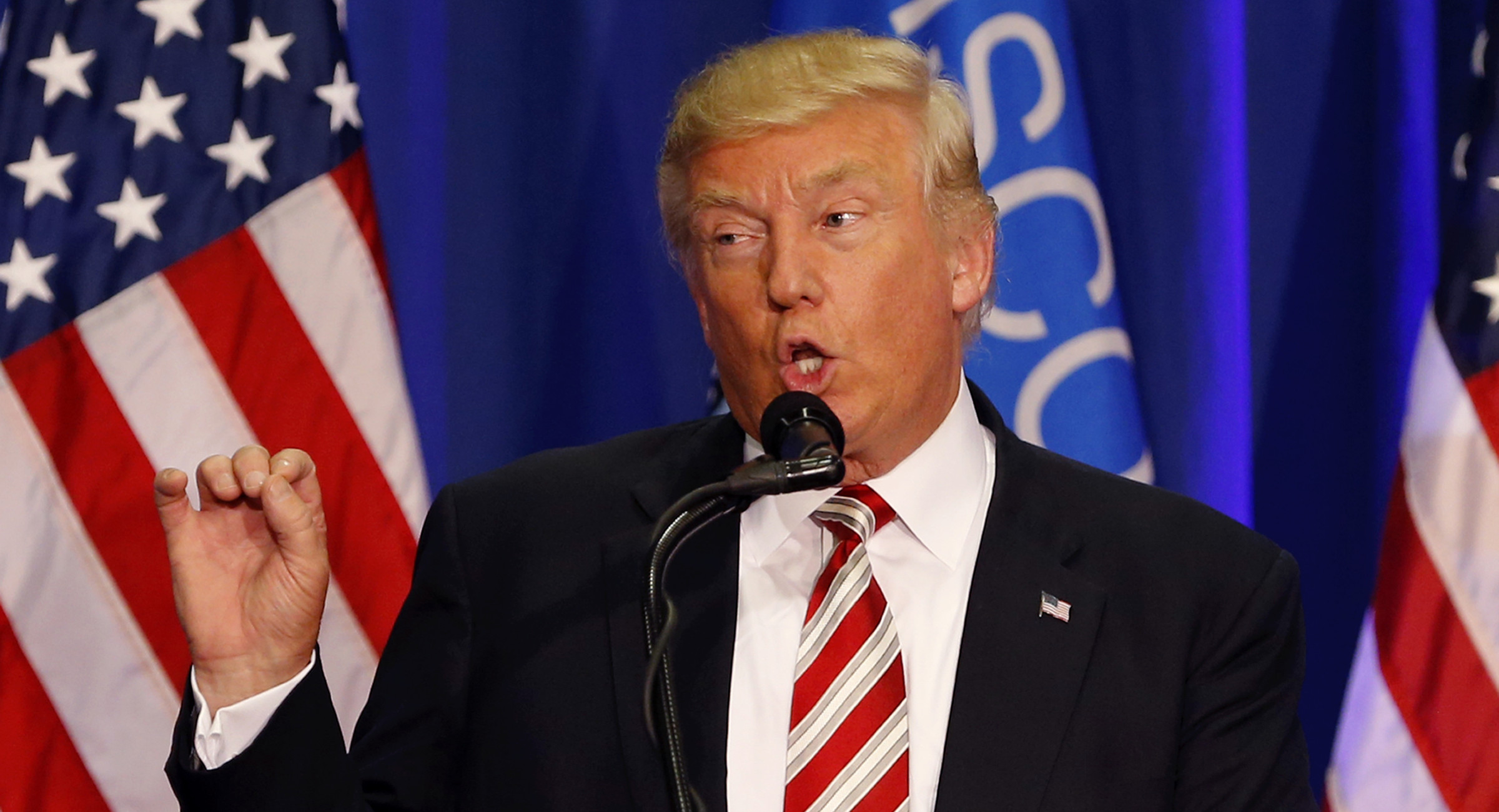 Donald Trump speaking