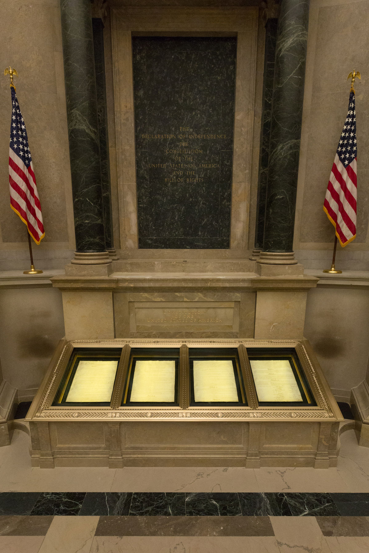 us constitution display