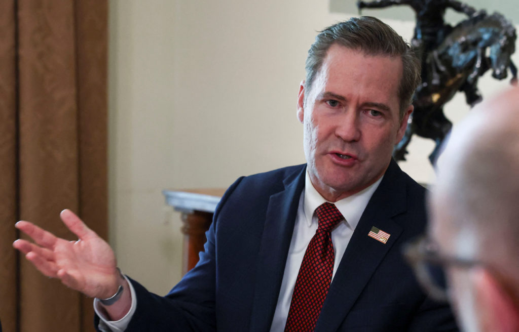 Mike Waltz speaking at UN General Assembly