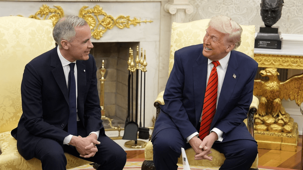 carney and trump oval office