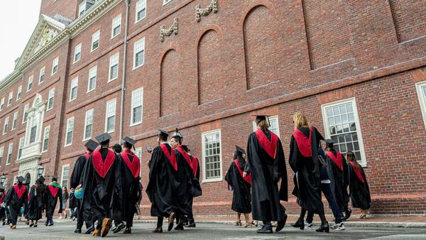 harvard students in robes