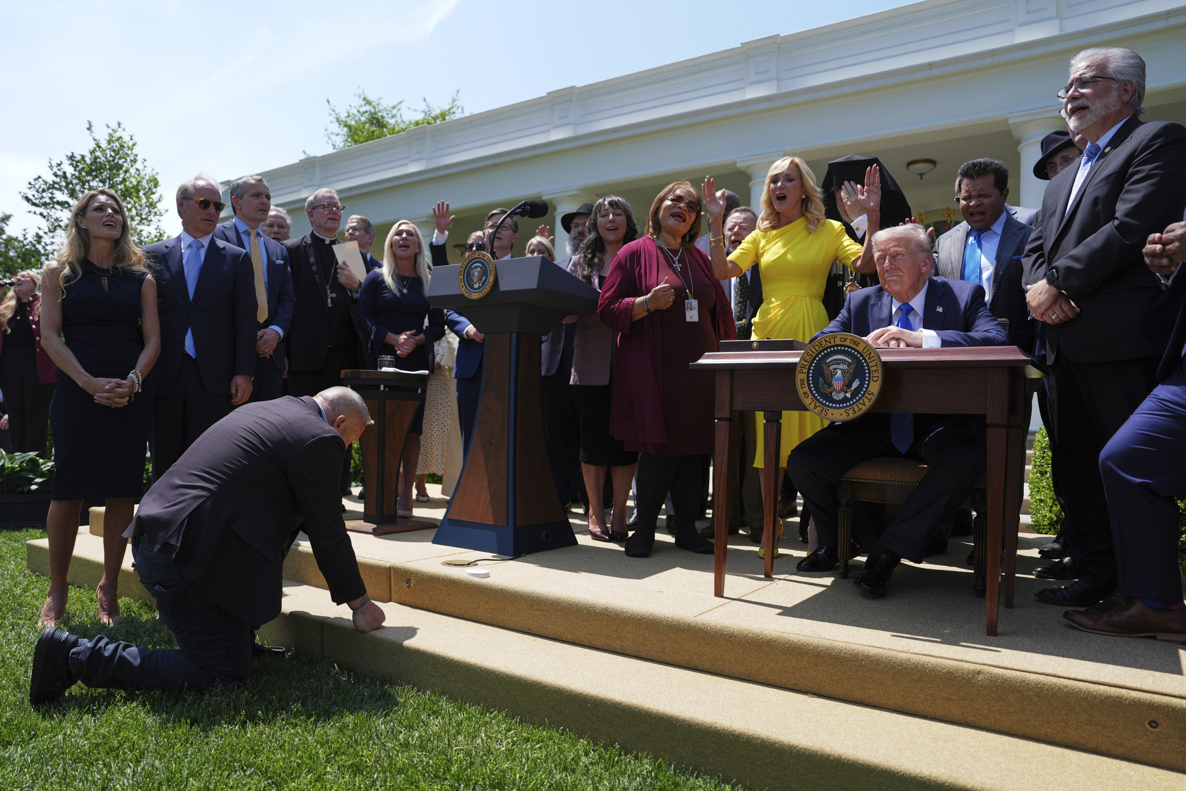 Trump Rose Garden religious liberty event 2025