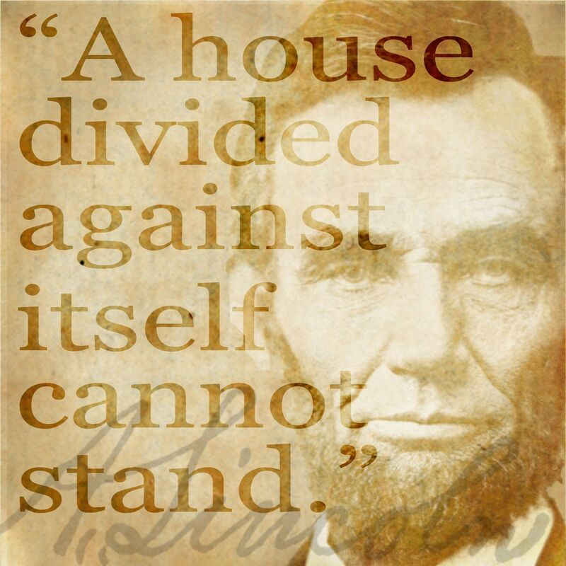 lincoln house divided quote