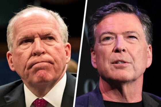 Former FBI Director James Comey and Former CIA Director John Brennan