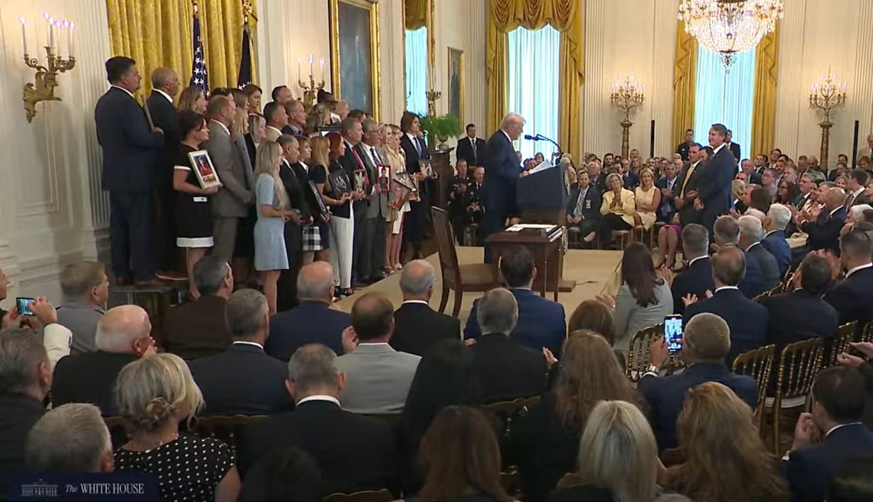 President Donald Trump signing HALT Fentanyl Act