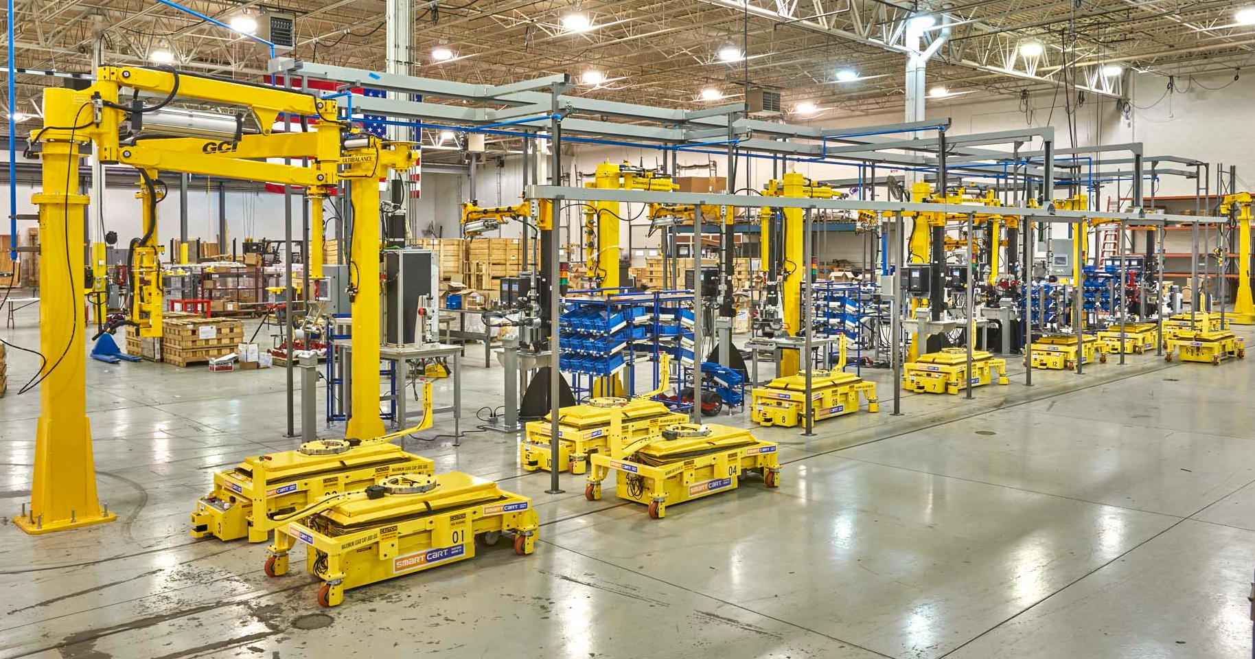 U.S. defense manufacturing plant assembly line