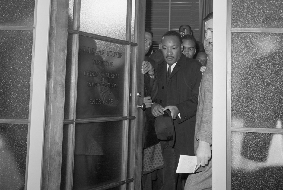 J. Edgar Hoover and Martin Luther King Jr. collage