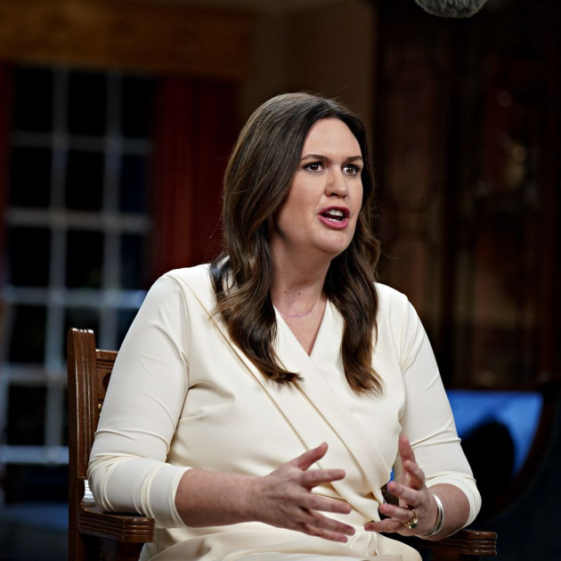 collage of Ron DeSantis, Sarah Huckabee Sanders, and Ted Cruz