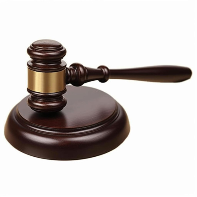 a judge's gavel on a sound block