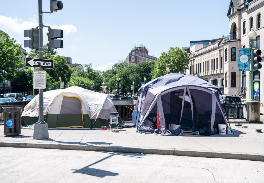 Homeless encampment in Washington D.C.