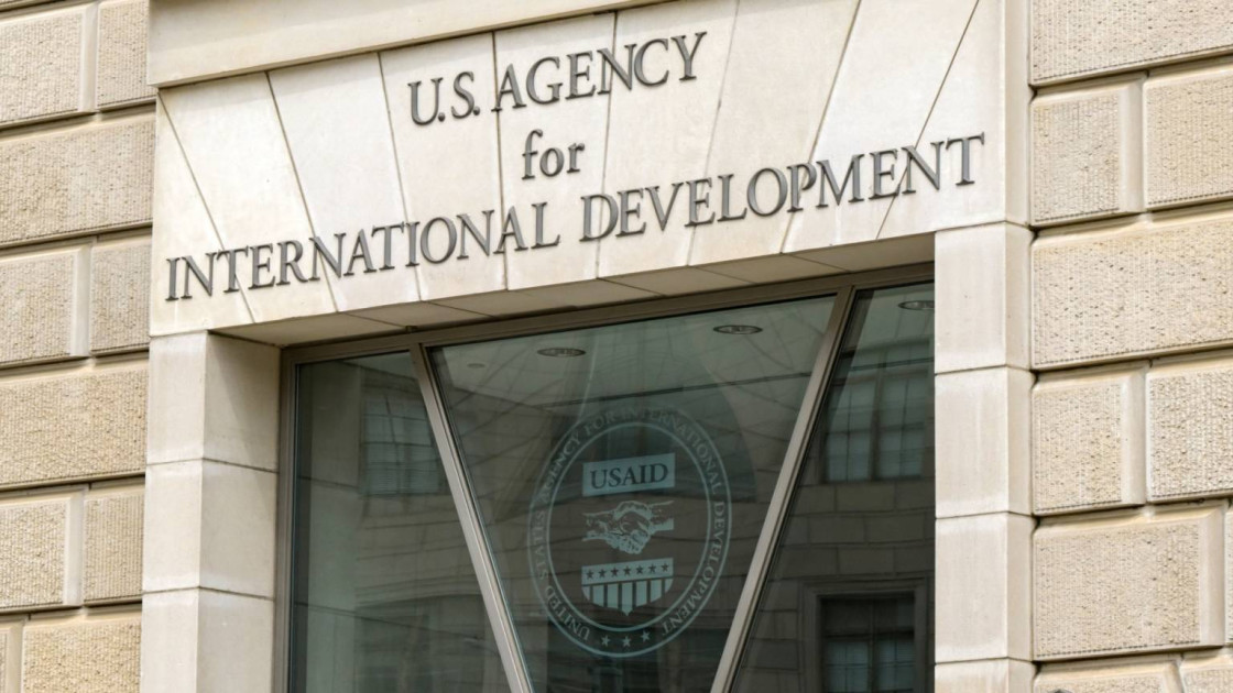 us agency for international development main entrance sign